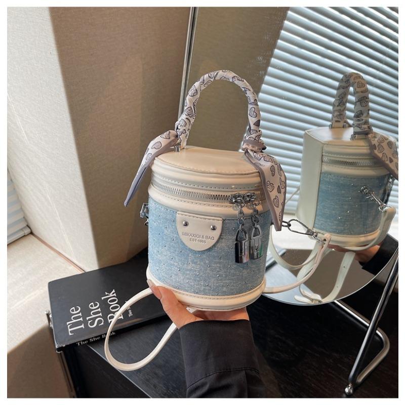 Premium bag women's summer new fashion messenger bag is now popular mini bucket bag