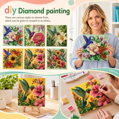 Flower and Bird DIY Pearl Painting Creative Materials Pack Set