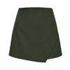 Women High Waist Casual Shorts Asymmetrical Wrap Skort Design Comfortable Fit Soft Fabric Lightweight Summer Bottoms