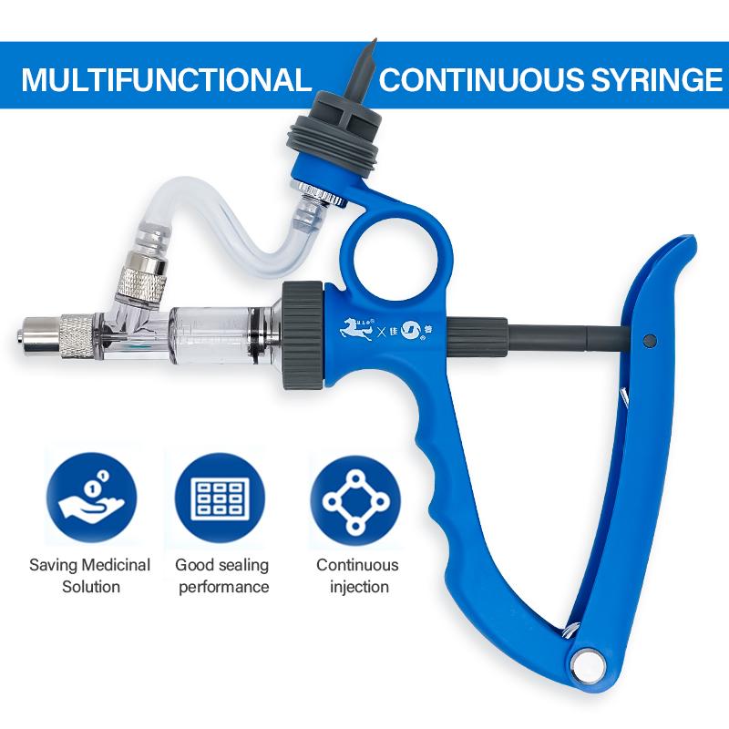 2ml/6ml Animal Automatic Syringe Vaccine Injector Veterinary Adjustable Continuous Vaccine Injection For Poultry Pig Cow Sheep