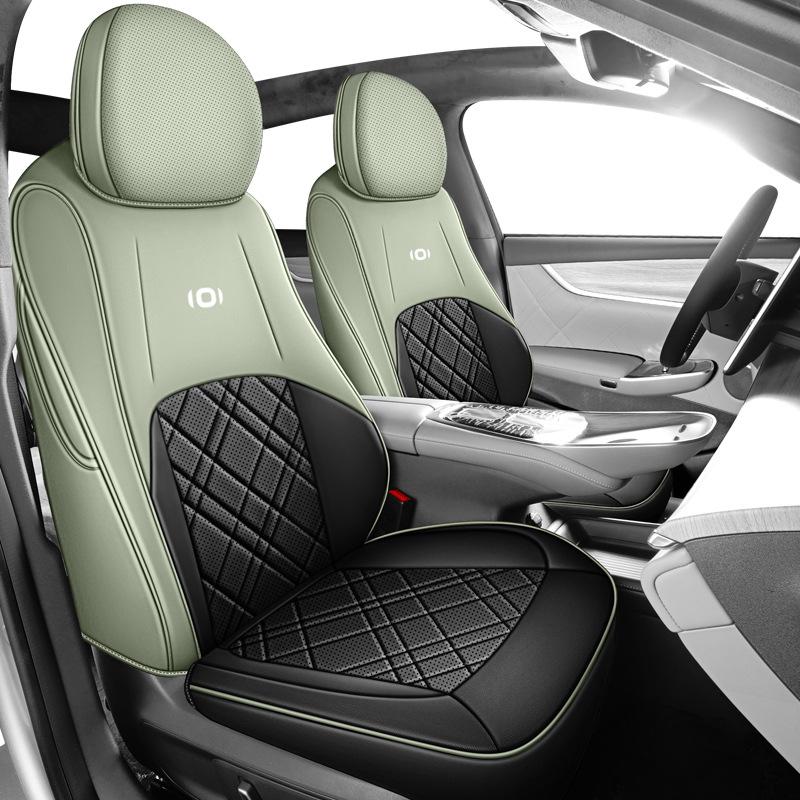 

Qiyuan A07 Leather Car Seat Cushion - All-Season, Universal Fit A07 Rear Semi-Coverage