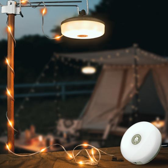 8/10M Camping Fairy Light IP44 Waterproof High Brightness LED Magnetic USB Rechargeable Portable Outdoor Tent Decoration Ambient Lamp Strip