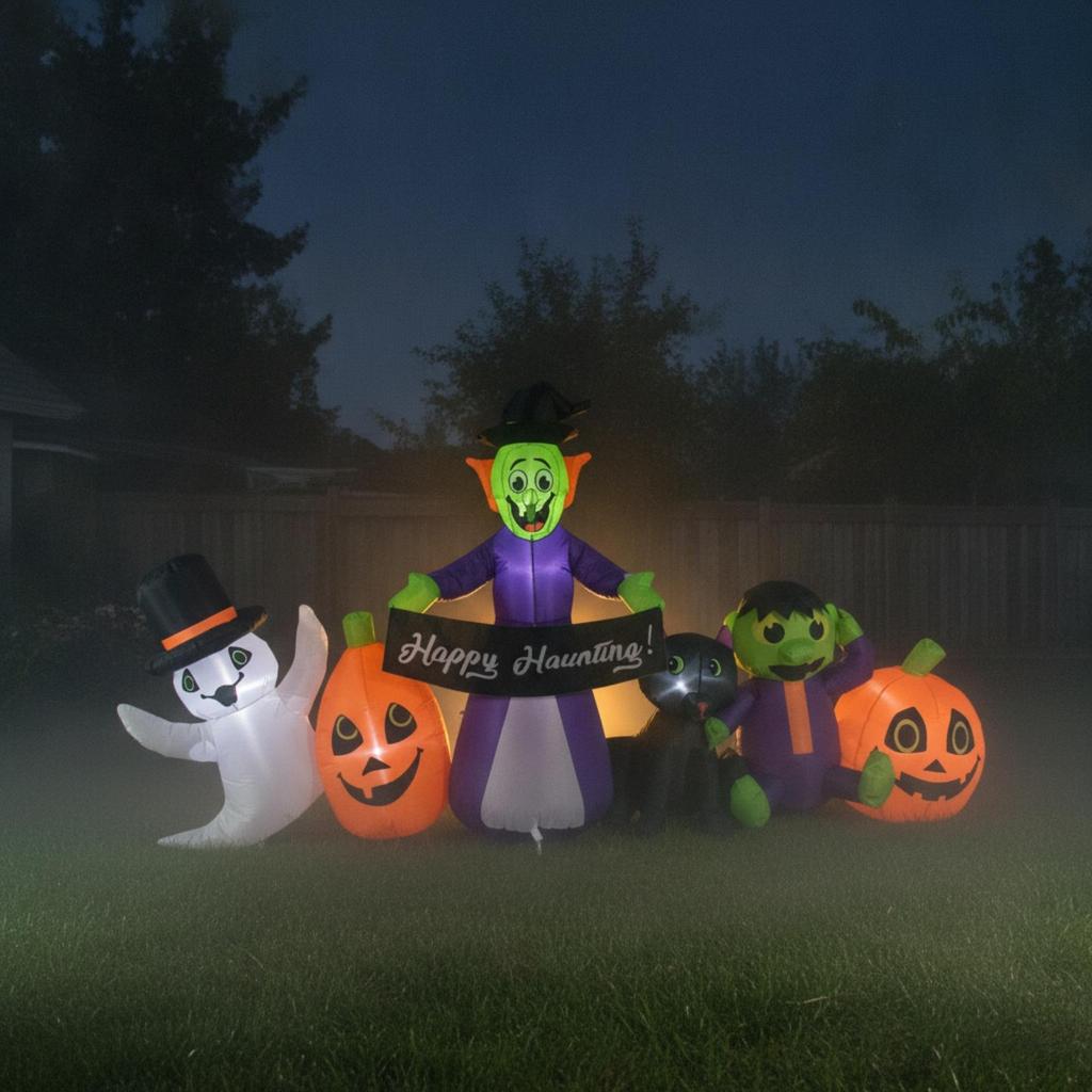 Halloween Inflatable Decoration Outdoor Yard Lighted Specters for Homeowners,