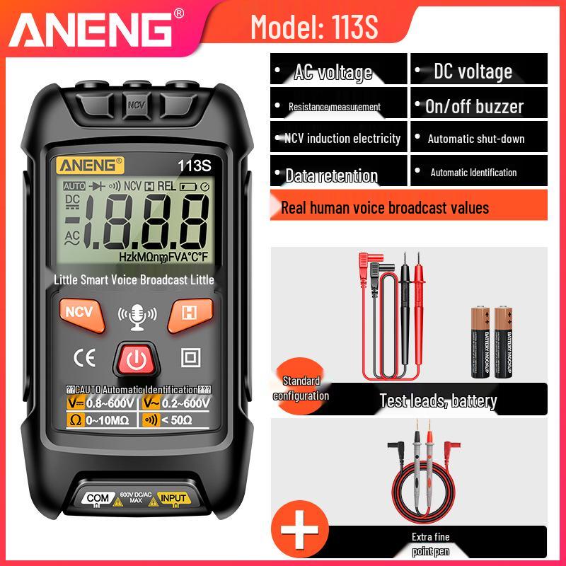Hochpräzises digitales Smart-Multimeter für Elektriker mit Sprachansage und multifunktionalen Merkmalen