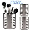 Nerezový držák na příbory Organizér Nádoba Odkapávač Úložný Stojan na lžíce Hůlky Vidlička Lžíce Držák na příbory Kuchyňský nástroj