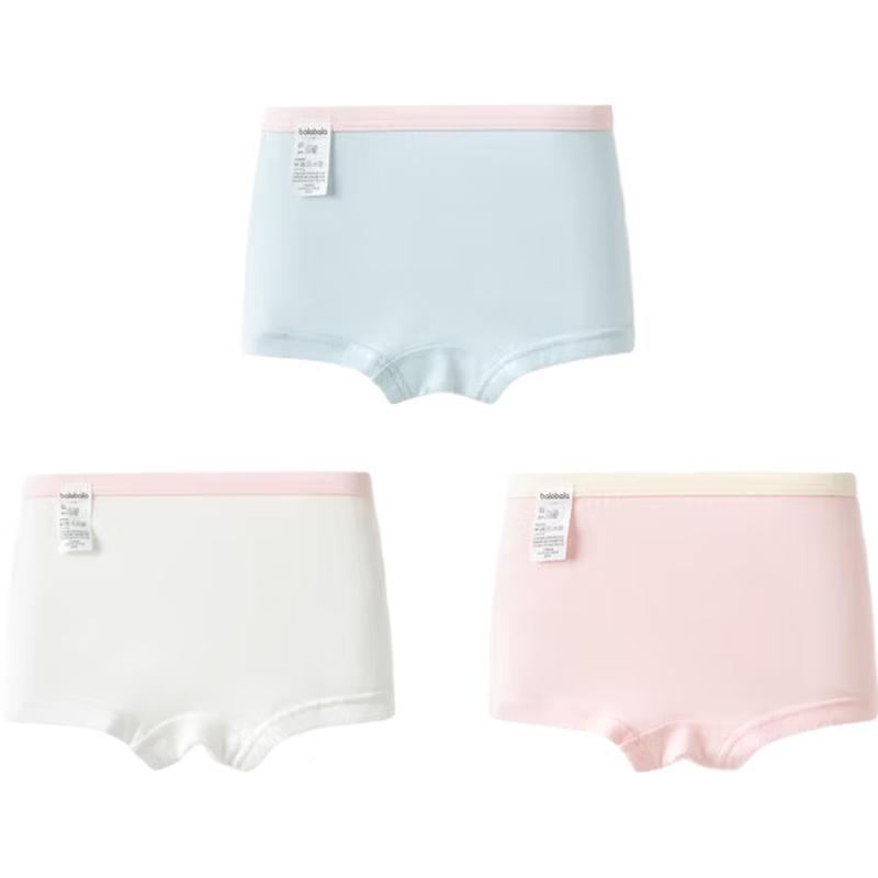 Balabala Girls' Cotton Underwear 3-Pack