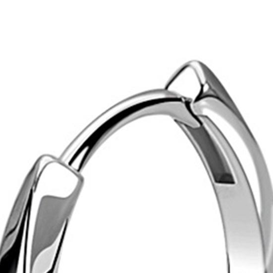 1 Pair Small Huggie Earrings Smoothly Polished Alloy Unisex Solid Color Earrings Lightweight Casual Hoop Earrings for Dating Commuting Party