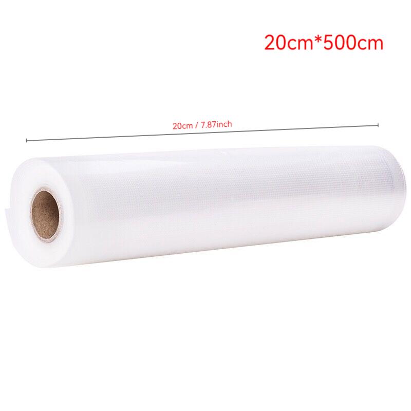 500CM Food Vacuum Packaging Saran Wrap Plastic Bags Keep Food Fresh Sealed Compression Bags Kitchen Storage Organization