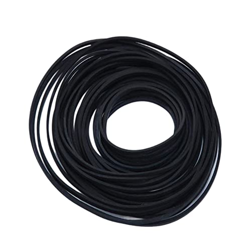 50-Pack 1 mm Vierkant Gemengd Bandrecorder Recorder Walkman Kaarthouder DVD-lezer Rubberen Aandrijfriem 40-135 mm zwart