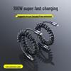 100W Dual Type-C Fast Charging Retractable Cable for Apple & Huawei Honor