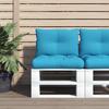 VidaXL Pallet Cushions Set of 2 Blue Fabric 360838
