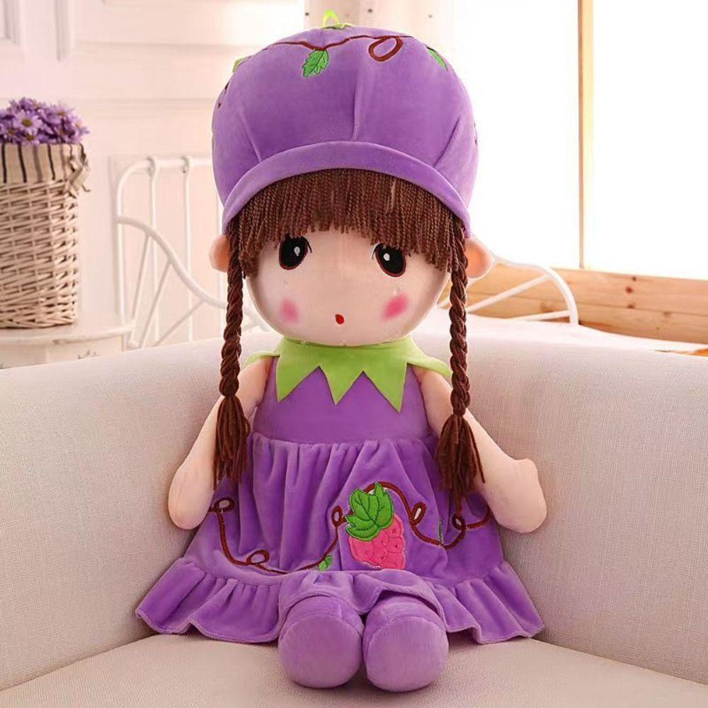 Cute Design Gril Plush Toy Cartoon Girl Stuffed Toys Stuffed Animal Dolls Sweetheart Doll  Kids