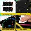 Peryiter 6 Pcs Glow Party Table Runners Plastic Neon Table Runners 14 x 108 Inch Disposable Glow in The Dark Supplies for Neon Birthday Decorations