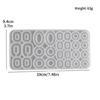 Flexible Silicone Moulds Jewelry Accessories Moulds Silicone Texture for Hand-Making Multi Circle Earrings and Keychain