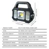 High Power Led Flashlights Rechargeable Camping Work Light Multi Functional Portable Light Solar Charging 6 Lighting Modes