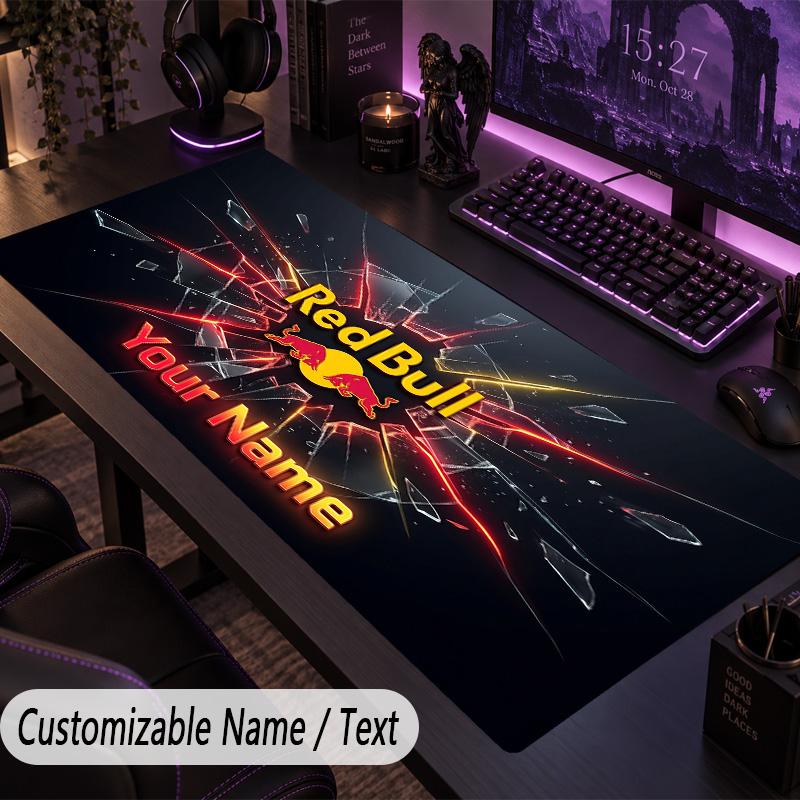 Large Mouse PadRB Leipzig FC Custom Name Text Personalized Desk Mat Non Slip Gaming Pad