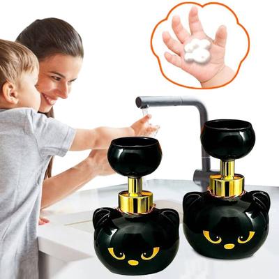 Cute Cat Paw Foam Soap Dispenser Creates Paw-Shaped Bubbles Lotion Dispenser Hand Sanitizer Press Bottle for Bathroom Kitchen