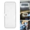 Ultra Thin LED Car Makeup HD Mirror Sunshade Makeup Hanging Mirror USB Charge Autom Cosmetic Mirror Touch Screen Dimmable Light
