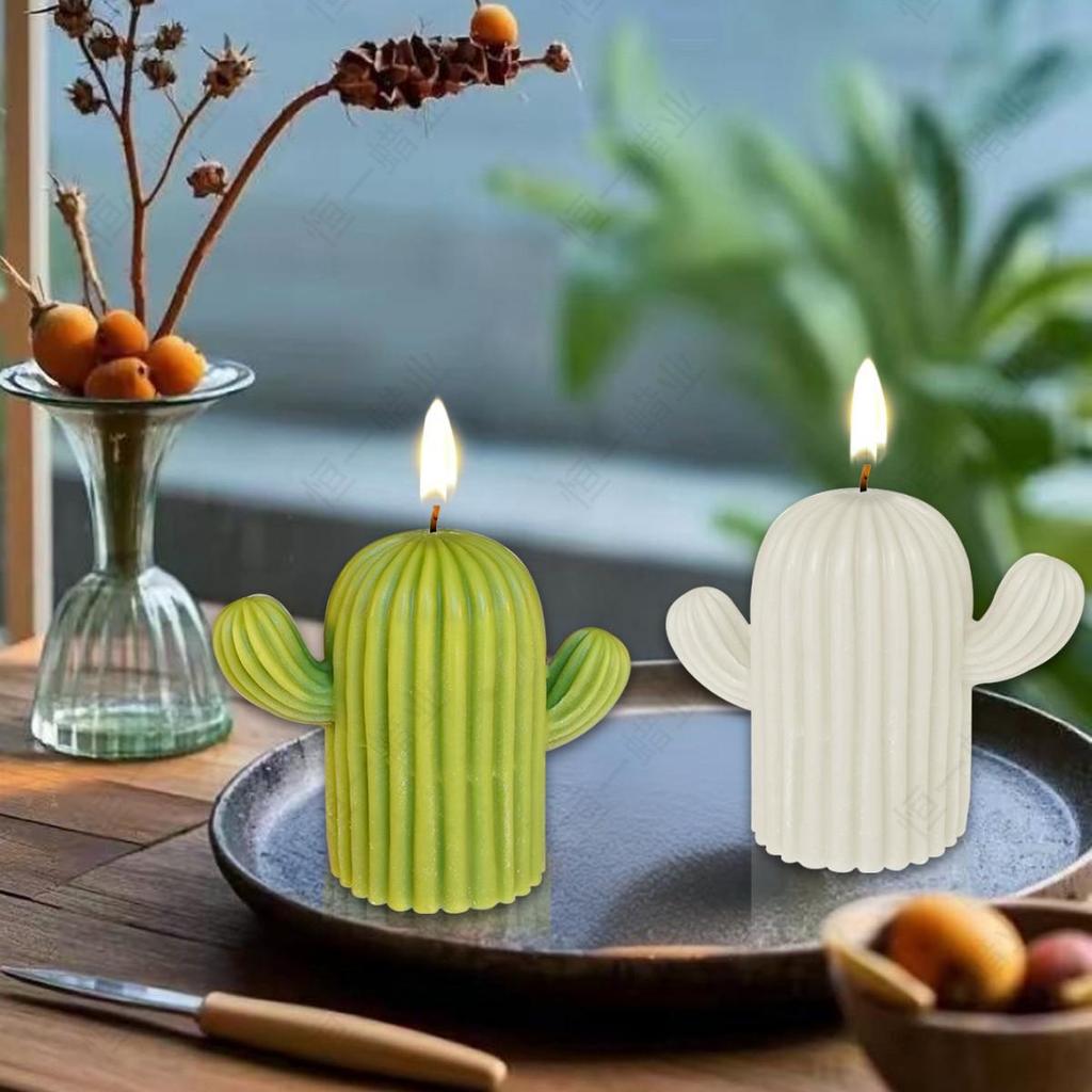 Cactus Aroma Candle 1PCS Handmade Home Fragrance Wax Candle Creative Gift Ambience Sense Simulation Modeling Wax