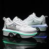 Roller Shoes with Wheels: Parent-Child Transformable Skating Shoes for Men, Women, and Children with Inline Skating and Night Glow Features.