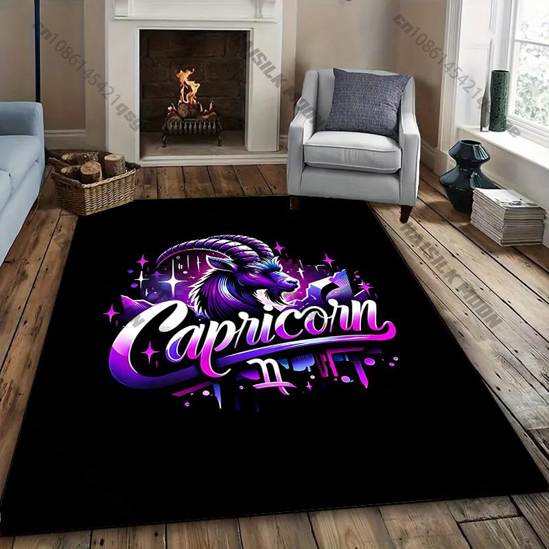 Capricorn-Themed Mystical Carpet for Home Decor grear rugs for home sofa bedroom, gift mat