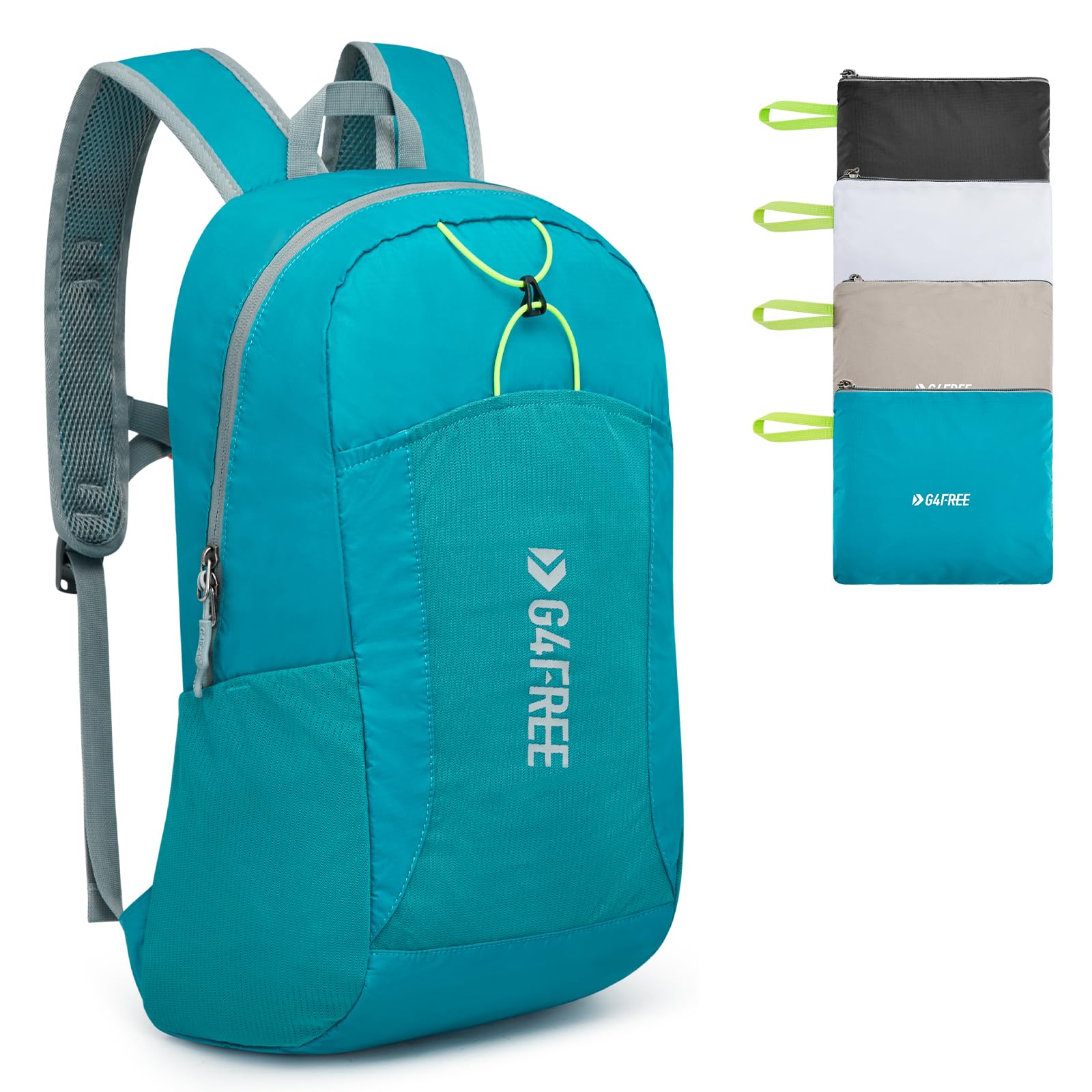 [G4Free] 24L Lightweight Packable Hiking Backpack, Small Sports Travel Daypack, Waterproof, for Women and Men