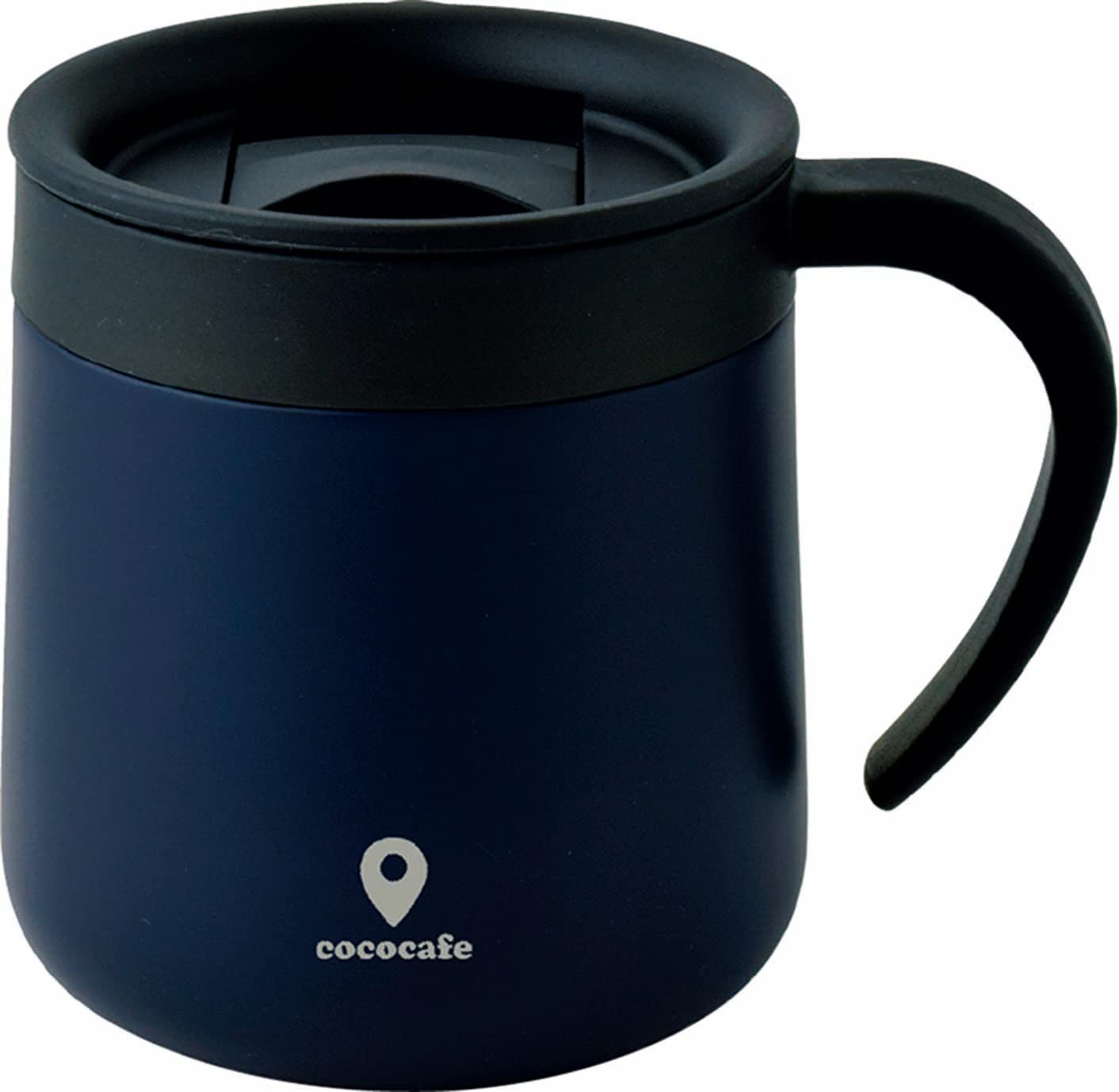 

Kakusee Coco Cafe Vacuum Mug with Navy CC-19 Double-Layered Lid, 300ml,