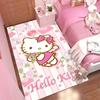 Cute Hello Kitty Cartoon Print Rug, Non-slip and Stain-resistant, Perfect for Bedroom and Living Room Home Decor.