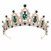 Rhinestone Baroque Pageant Crowns Luxury Crystal Crystal Cake Topper  Hair Dress Accessories