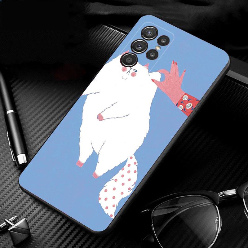 

Phone Case For Samsung Galaxy S26 S25 S24 S23 S22 S21 Ultra S24 S23 S22 S21 S25 Plus S24 FE Japan INS Cartoon Cute Cat Girl S24Ultra