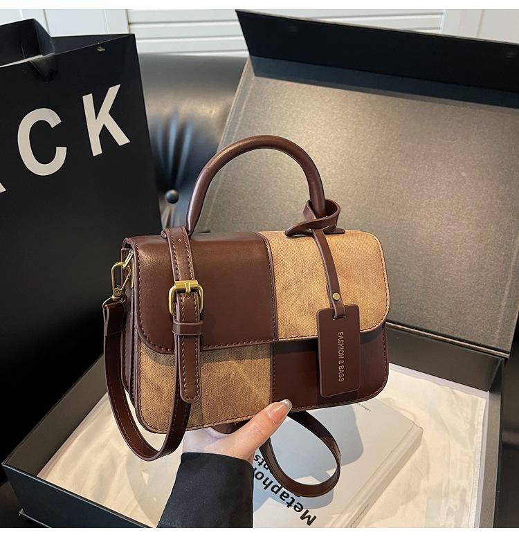 Retro Small Square Bag Women's Versatile Shoulder Crossbody Handbag 2025 New