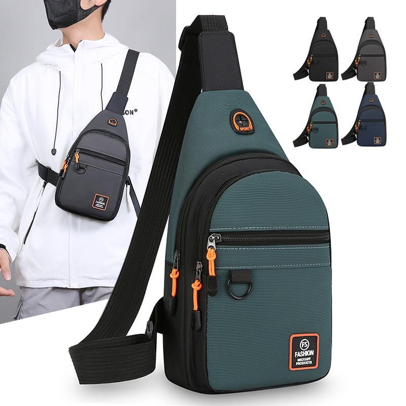 Brusttasche Herren-Umhängetasche Lässige Oxford-Stoff Neue Umhängetasche Sport-Brustrucksack Geldbörse