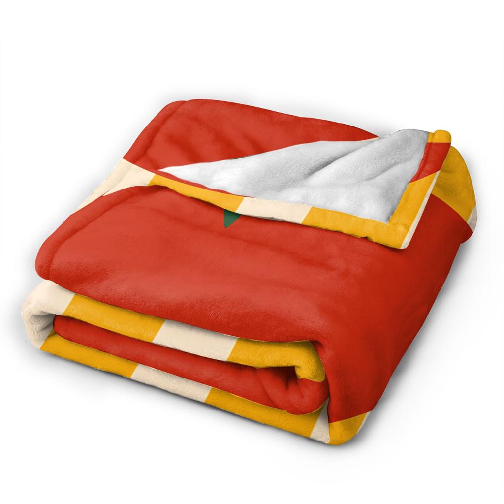 Tomato Blanket Boy Girl Flannel Throw Blanket For Chair Sofa Bed Soft Comfy DIY Quality Bedspread Gift