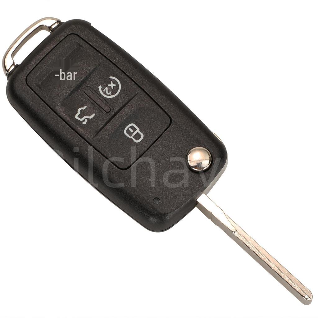 Volkswagen 4/5-Button Key Shell for Tiguan, Golf, Sagitar MK6, Polo Remote Key
