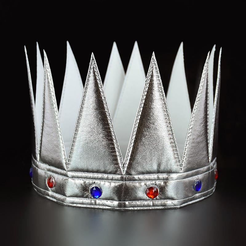 Kids Birthday Hat Gold Silver Crown Baby One Year Old Birthday Boy Girl 1st Happy Birthday Party Decoration Supplies Photo Props