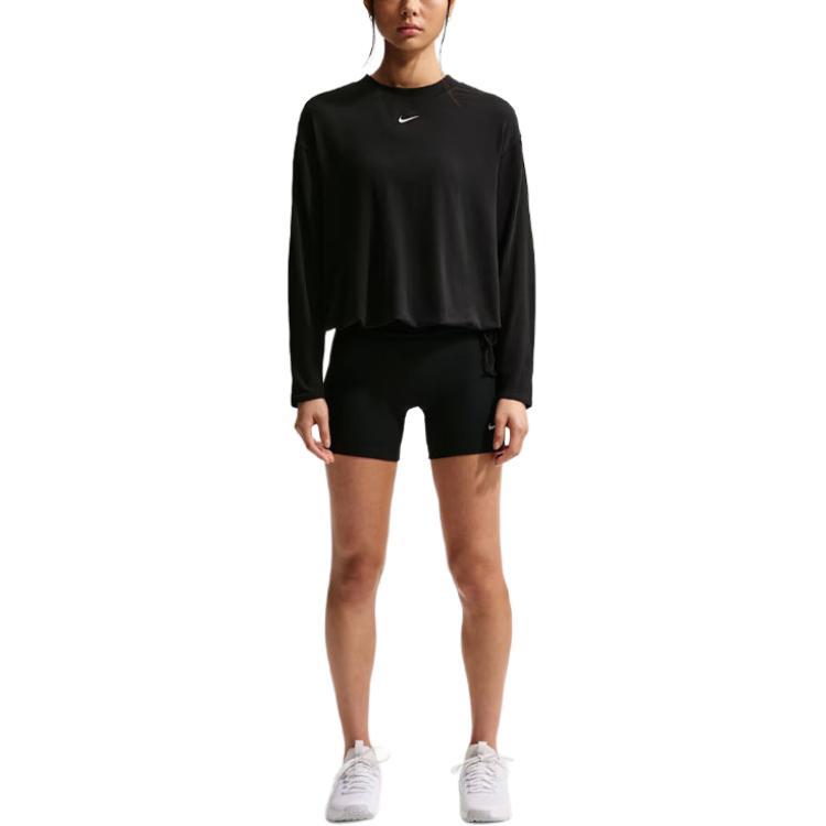 Nike Loose Logo Round Neck Long Sleeve T-Shirt Women tops IQ0338-010