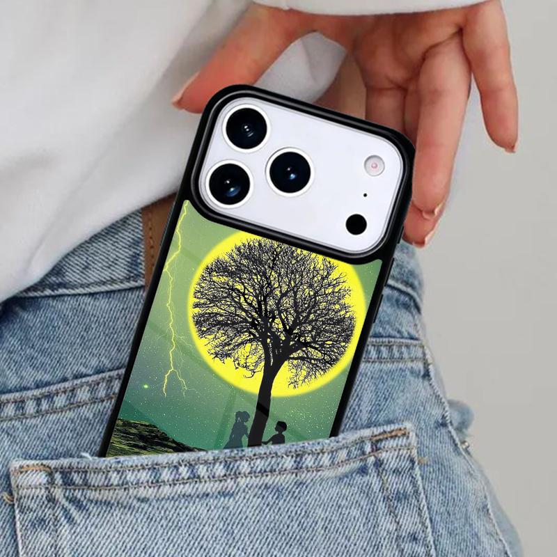 Day Night Tree Phone Case for iPhone 16e 15 14 13 12 17 Pro Max Plus Air 17pro Cover Coque