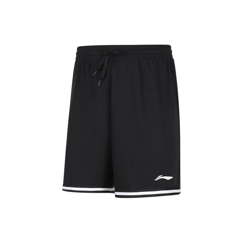 LiNing Profesionální basketbalová série Potisk loga Prodyšný basketbalový dres Pánský basketbalový dres Černý AATU017-2