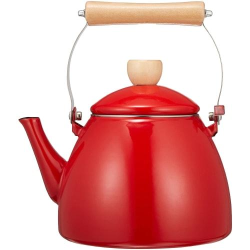 Pearl Metal Crevia Enamel Kettle 2.5L Red
