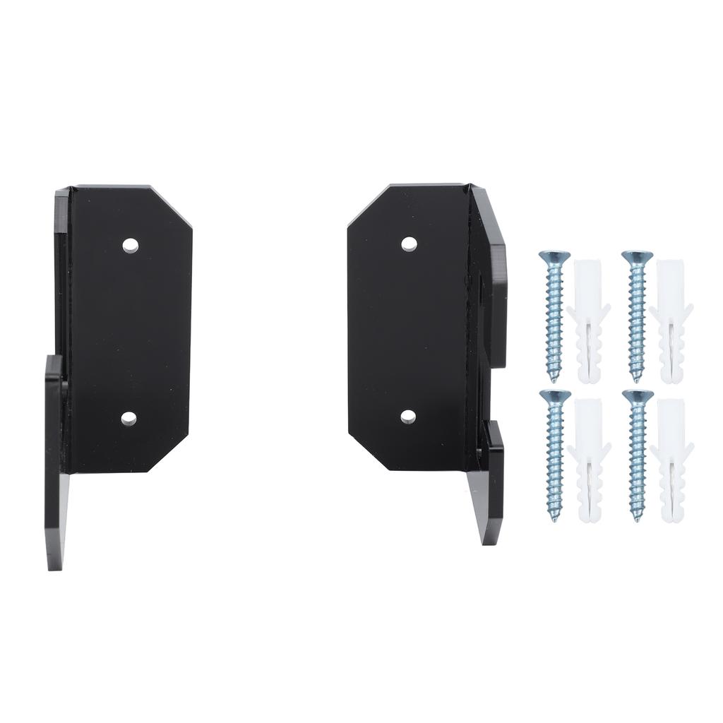 Samurai Sword Holder Horizontal Wall Mount Acrylic Sword Rack Flat Blade Display Stand with Screws Black