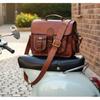 Retro Herren Braun Große Leder Laptoptasche Messenger Aktentasche Satchel Schulter