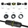 IP68 Waterproof Electrical Wire Connector Flame Retardant 3Pin Screwless Terminal Connector for 6mm/8mm/10mm Wire