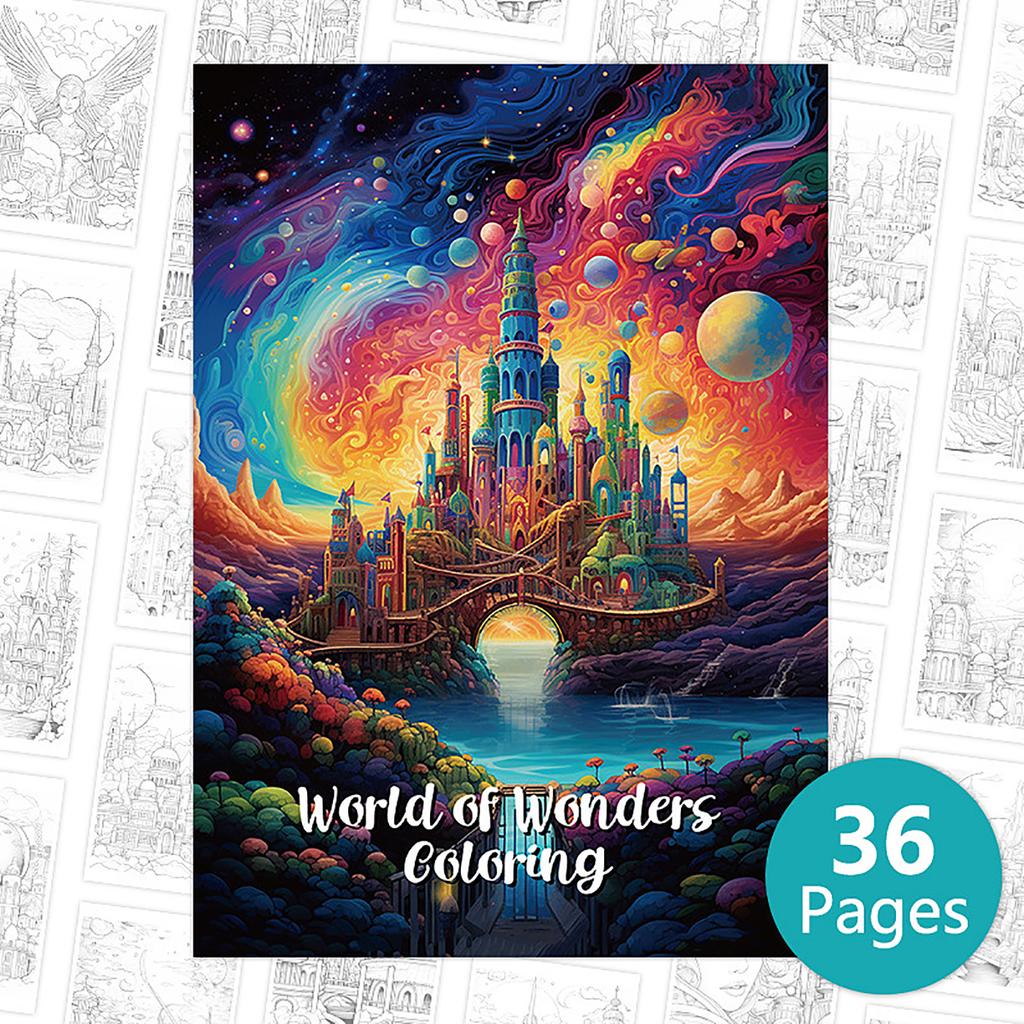 Spooky Cartoon Coloring Book For Teens, Fun And Relaxing Creative Activity Paperback