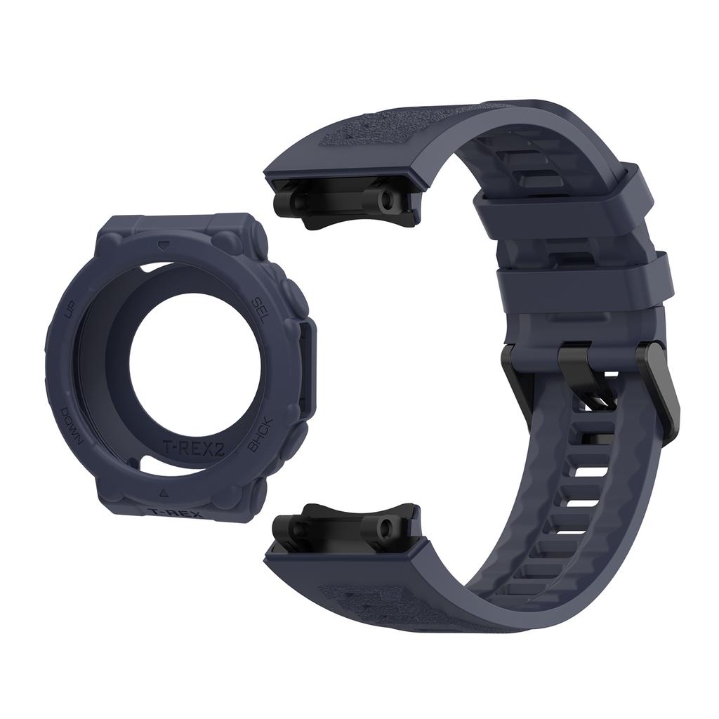Silicone WatchStrap For Huami Amazfit T-Rex 2 SmartWatch Band Bracelet Soprt Wristband For Amazfit T Rex2 Strap belt&Case