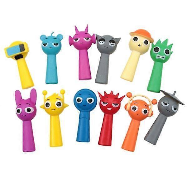 12-pack Sprunki Friends Action Figures Toy Series Anime Game PVC Figures 12PCS
