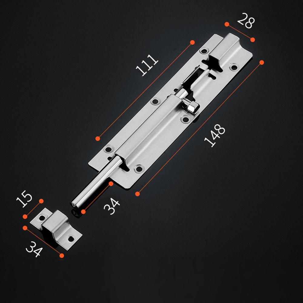 Safety Bolts In Various Sizes Thickened Stainless Steel Door Latch Rust Resistant And Corrosion Resistant
