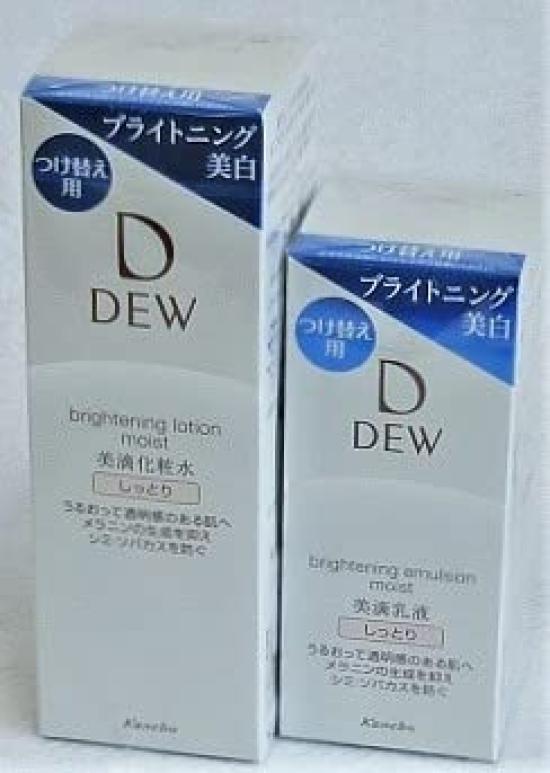 

как увлажняющий лосьон-эмульсия DEW Brightening Lotion Moist Refill [продается набор] и