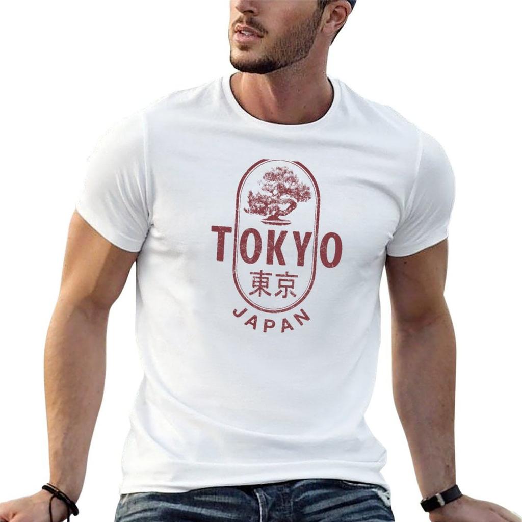 Tokyo Retro Japan Vintage Japanese Bonsai TShirt Running Gym Short Sleeve Sports Tee