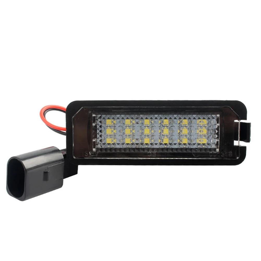 1/2PCS LED Number License Plate Lights Assembly With Canbus For VW Passat B6 CC Eos Golf 4 5 6 7 MK7 Polo Superb Seat Leon Altea