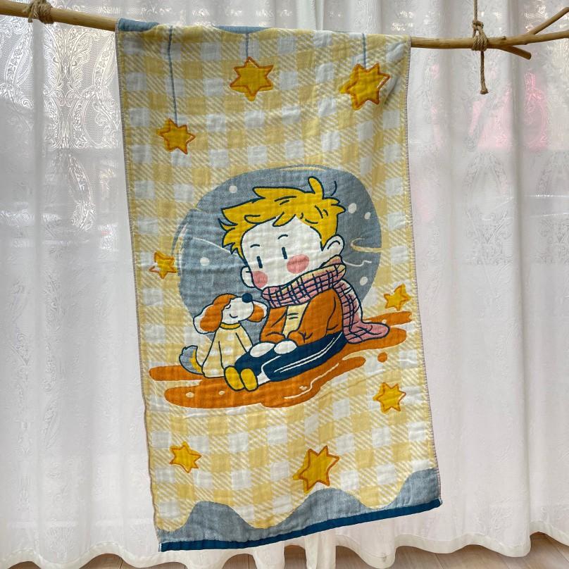 China Colored Jacquard Pure Cotton Four-Layer Gauze Bath Towel Men Women Extra-Large Adult Beach Towel Soft Absorbent